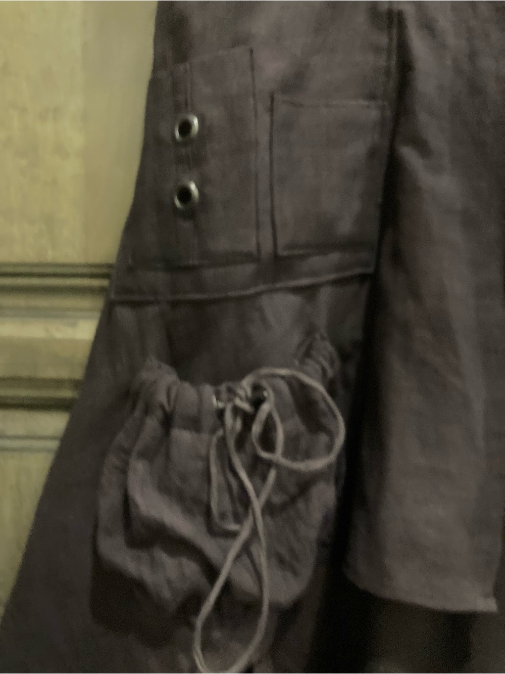 Hand Crafted Asymmetrical Utility Handkerchief Hem Skirt - Picture 7 of 8